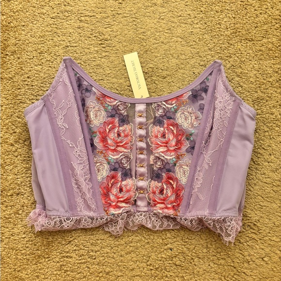 Other - Victorias Secret Dream Angels Strapless Embroidered Floral Corset Bra